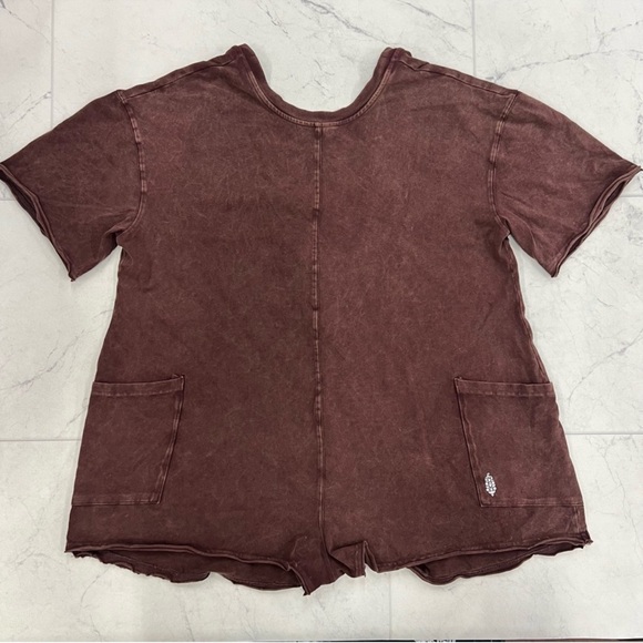 NEW Free People Hot Shot Tee Romper - Picture 4 of 4